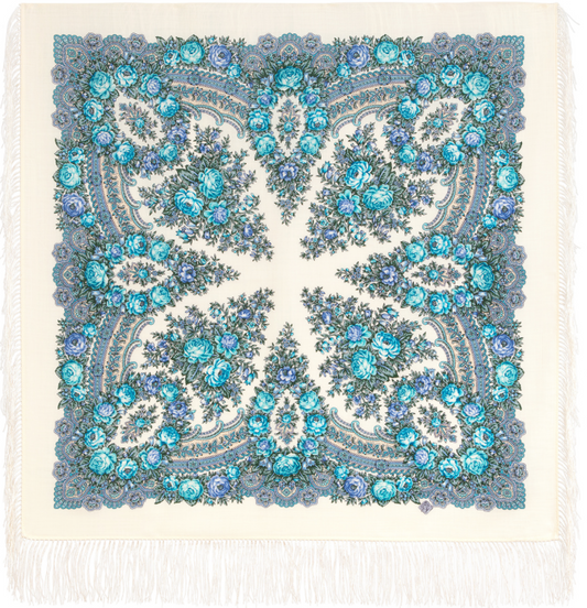 22 Foulard Pavlovposad  « Revries matinales »