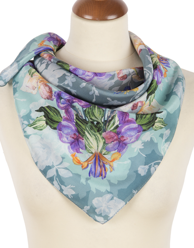 63  foulard Pavlovopossad <<10959>> 100% soie naturelle