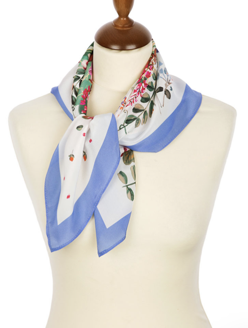 69 foulard Pavlovopossad <<Clairière préférée>> 100% soie naturelle